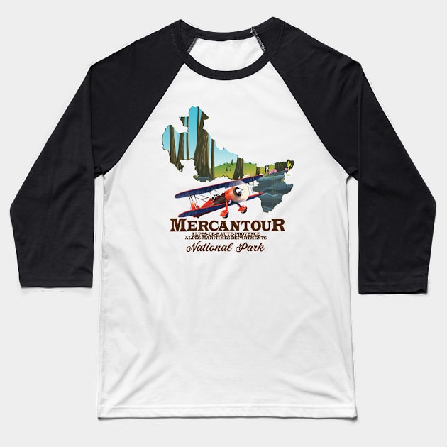 mercantour Baseball T-Shirt by nickemporium1